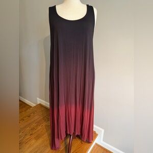 NWT Torrid Maroon Dipdye Jersey Hilo Maxi Dress - Torrid Size 4 (26, 4X)